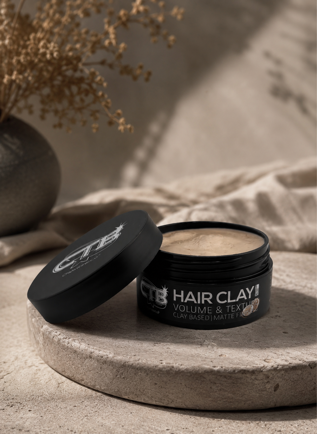 CTB Hairstyling Clay – Coconut Scented & Naturally Made (Chrome Collection)